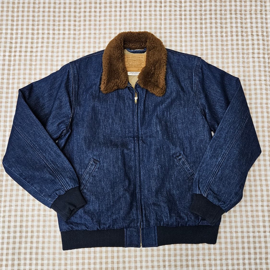 미착용 리바이스 데님 봄버 집업자켓 남자100 상품이미지2