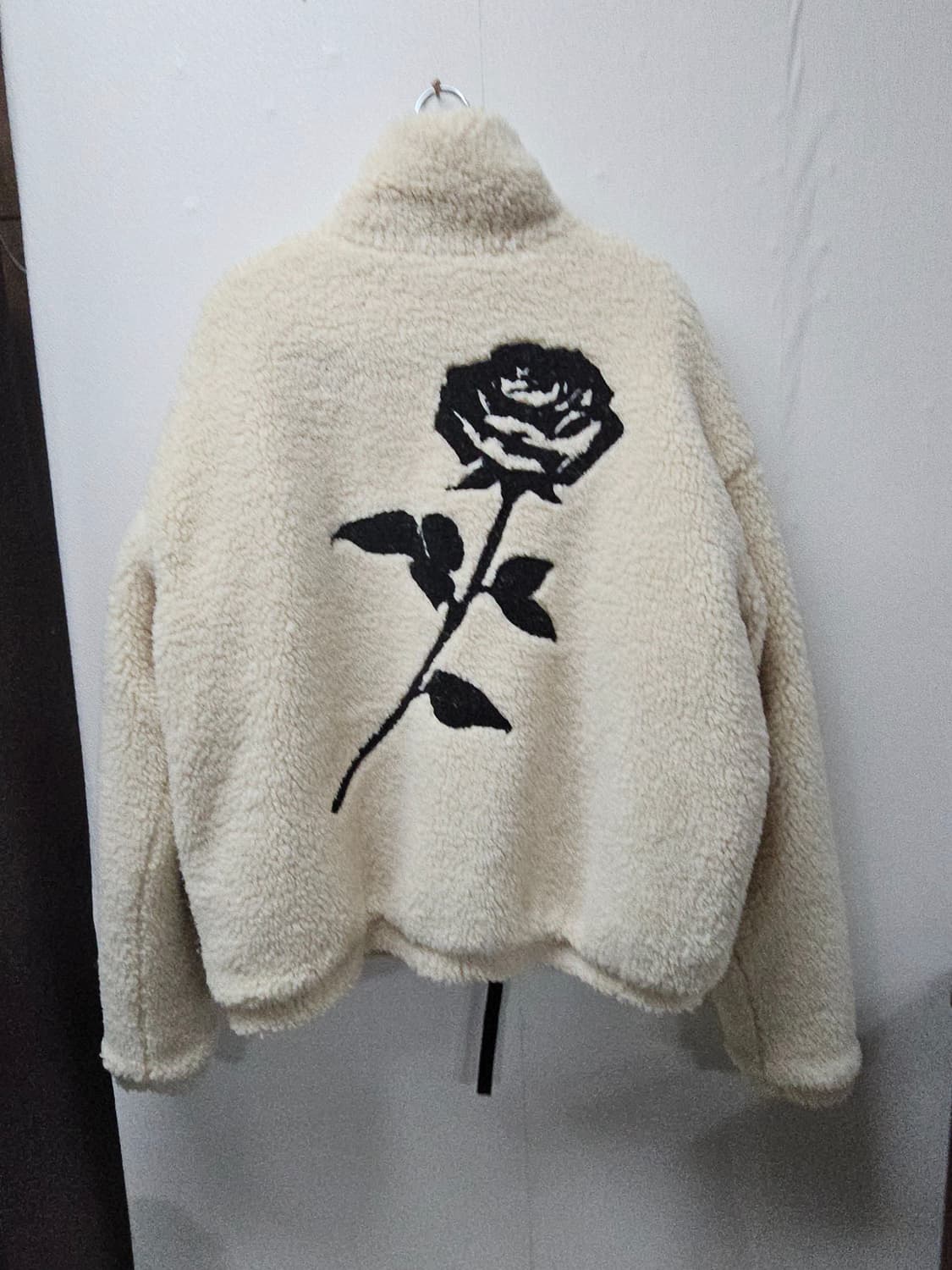 아이보리 두툼 후리스 집업 XL 상품이미지1