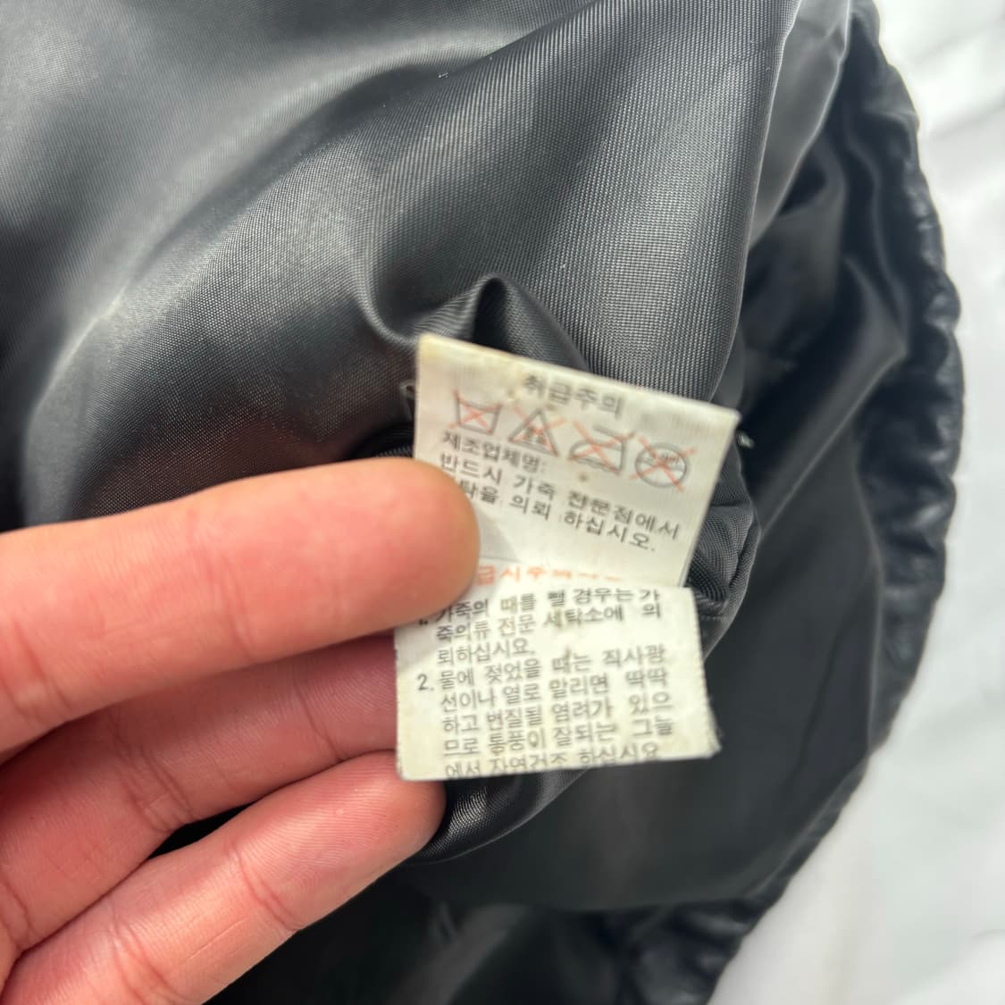 90s Old Gap 올드 갭 엠브로이드 카우 레더 자켓 M 상품이미지9