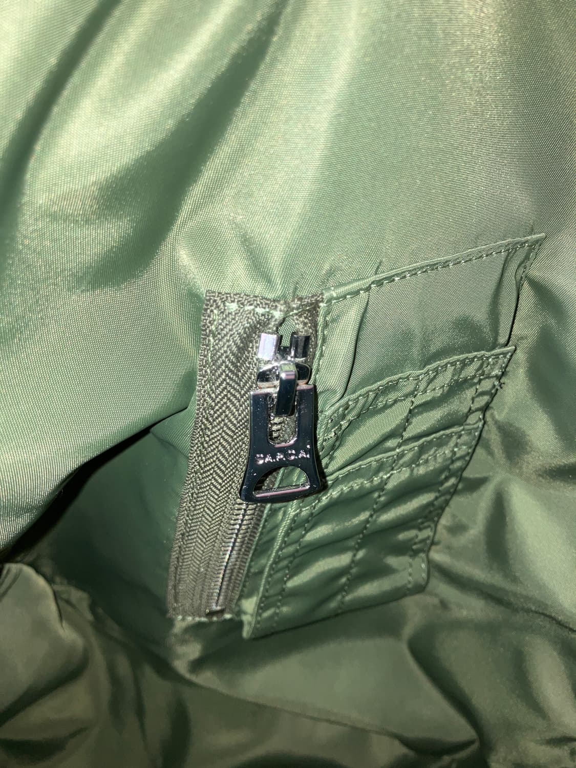 A.P.C×sacai 토트백 L 카키 상품이미지4