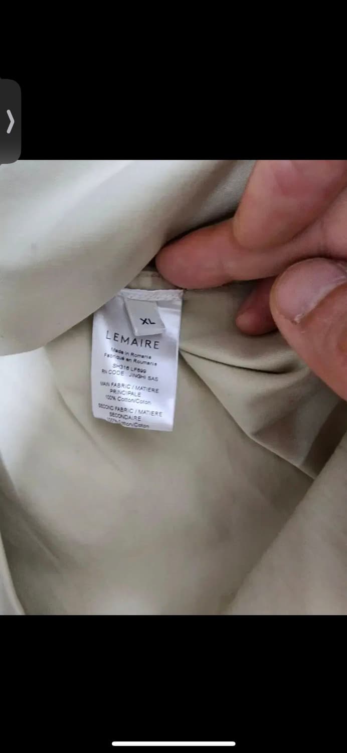 르메르 22fw 웨스턴 오버핏 셔츠 밀리터리 포켓  XL 상품이미지9