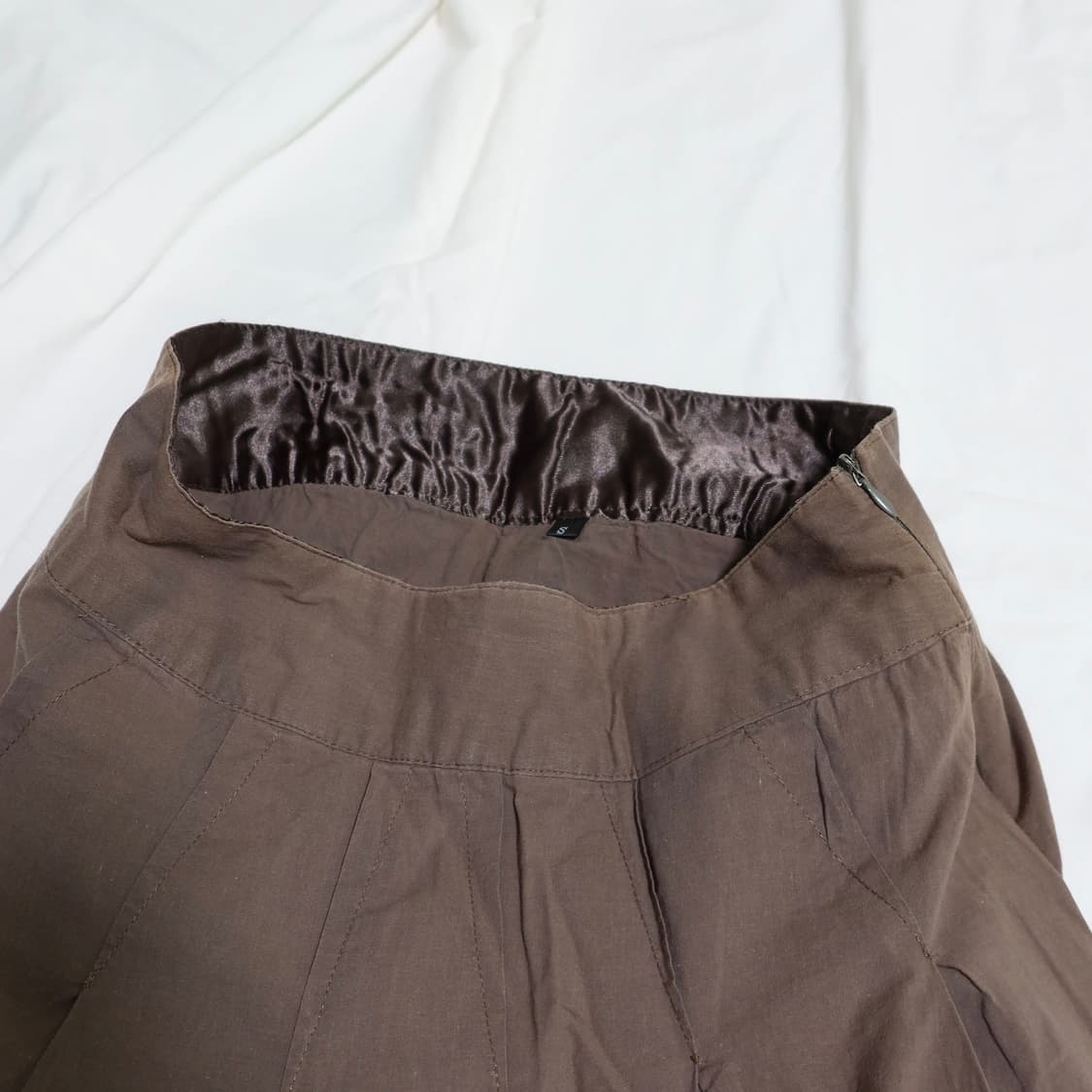 Vintage 로우라이즈 미디 스커트 상품이미지3