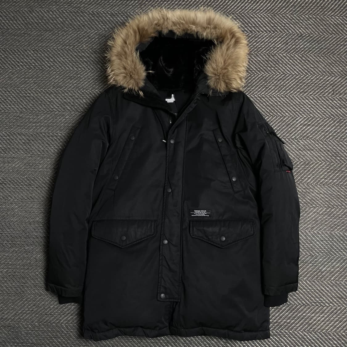 커버낫 멀티포켓 구스다운 N-3B 라쿤 퍼 점퍼 y 5158 상품이미지2