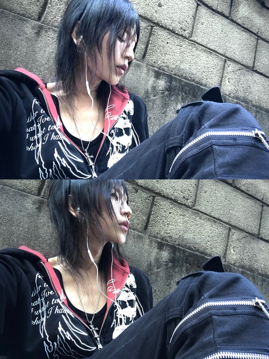 (2002)Both printing zip up hoody 상품이미지5