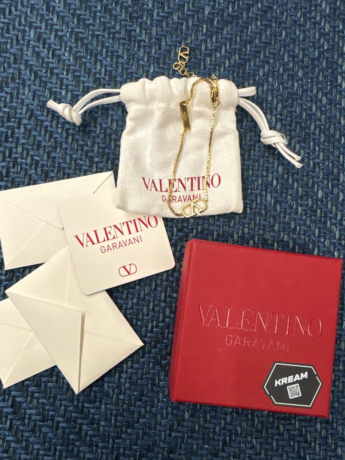 발렌티노 가라바니 브이로고 체인 브레이슬릿 골드 상품이미지1