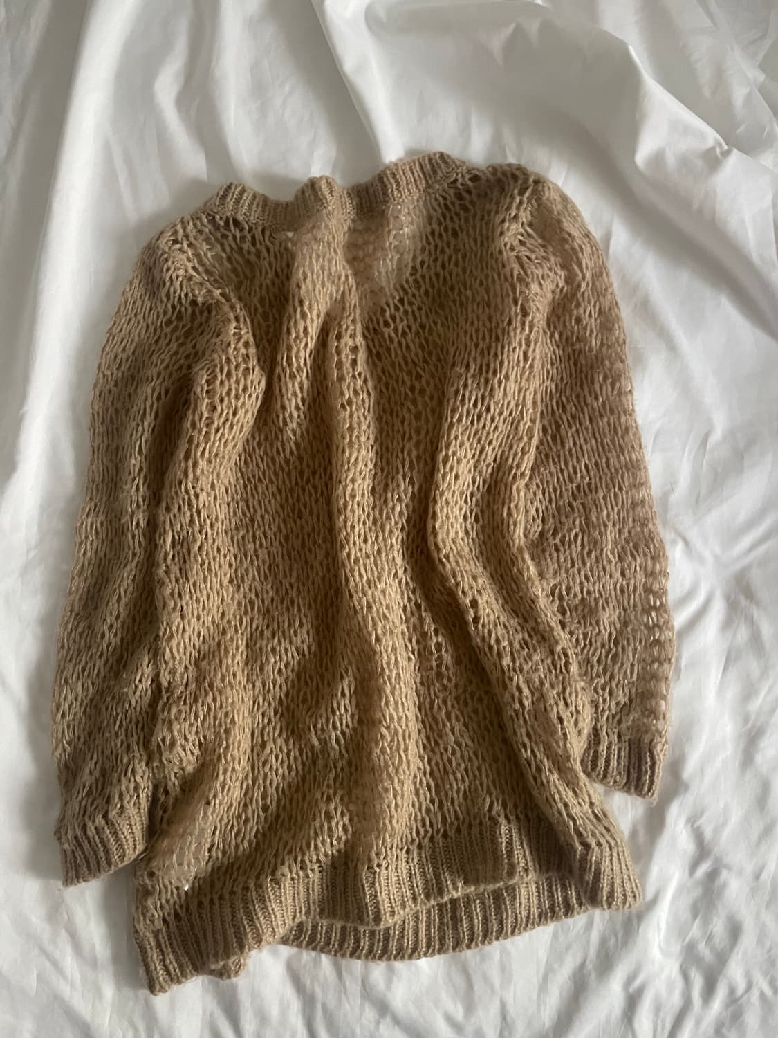 빈티지 rienda 그물 니트 베이지 상품이미지2