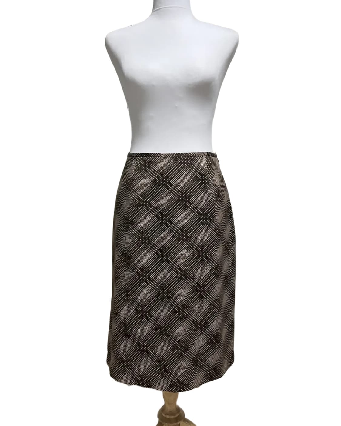 Slim fit grid skirt 상품이미지4