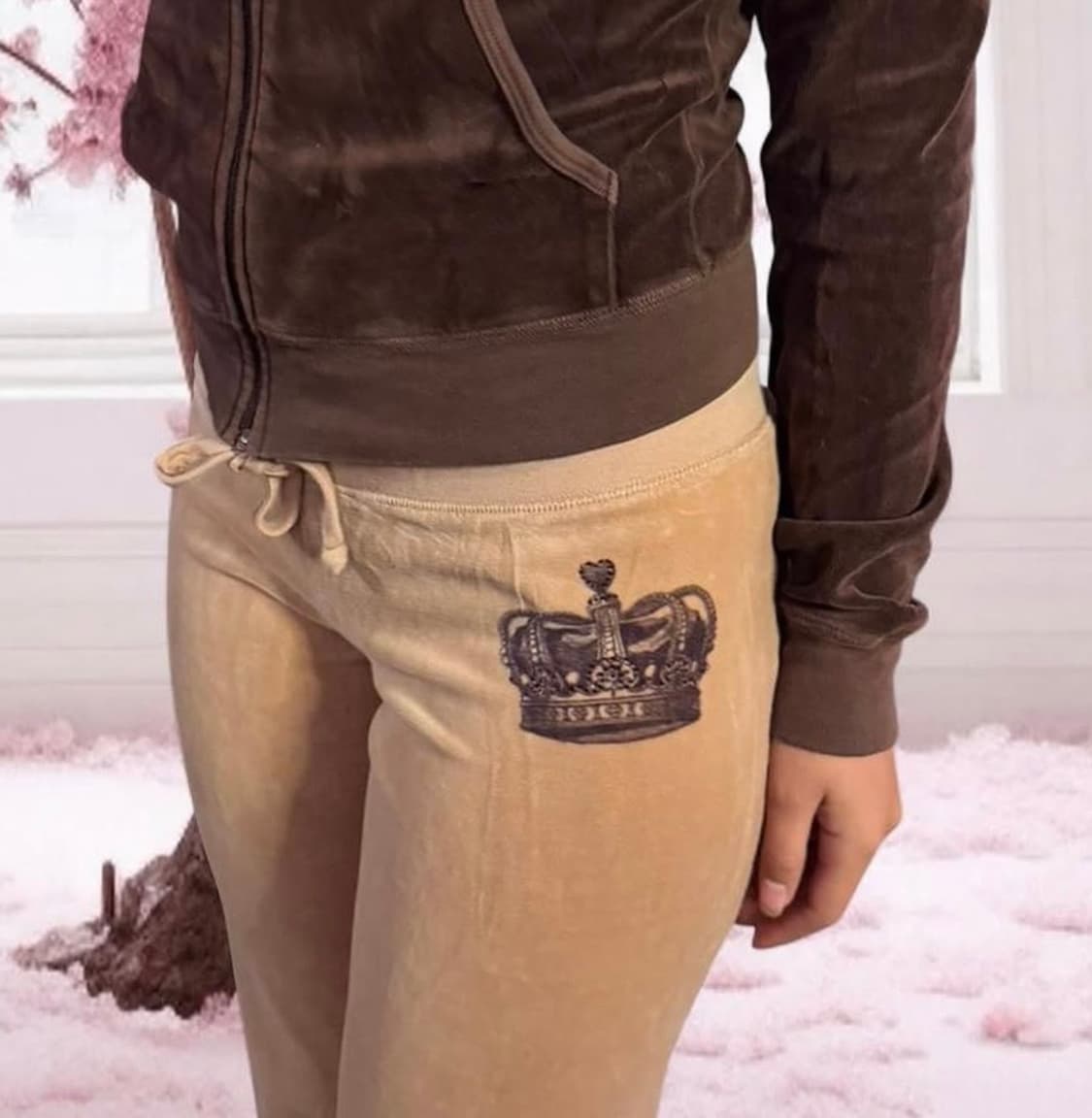 빈티지 y2k 쥬시꾸뛰르 벨루아 팬츠 상품이미지7