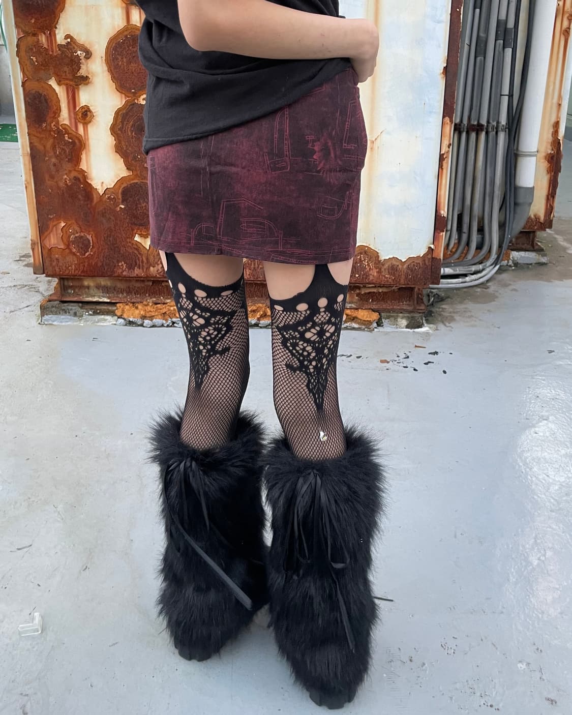 🎸레드 프린팅 스커트🎸 상품이미지3