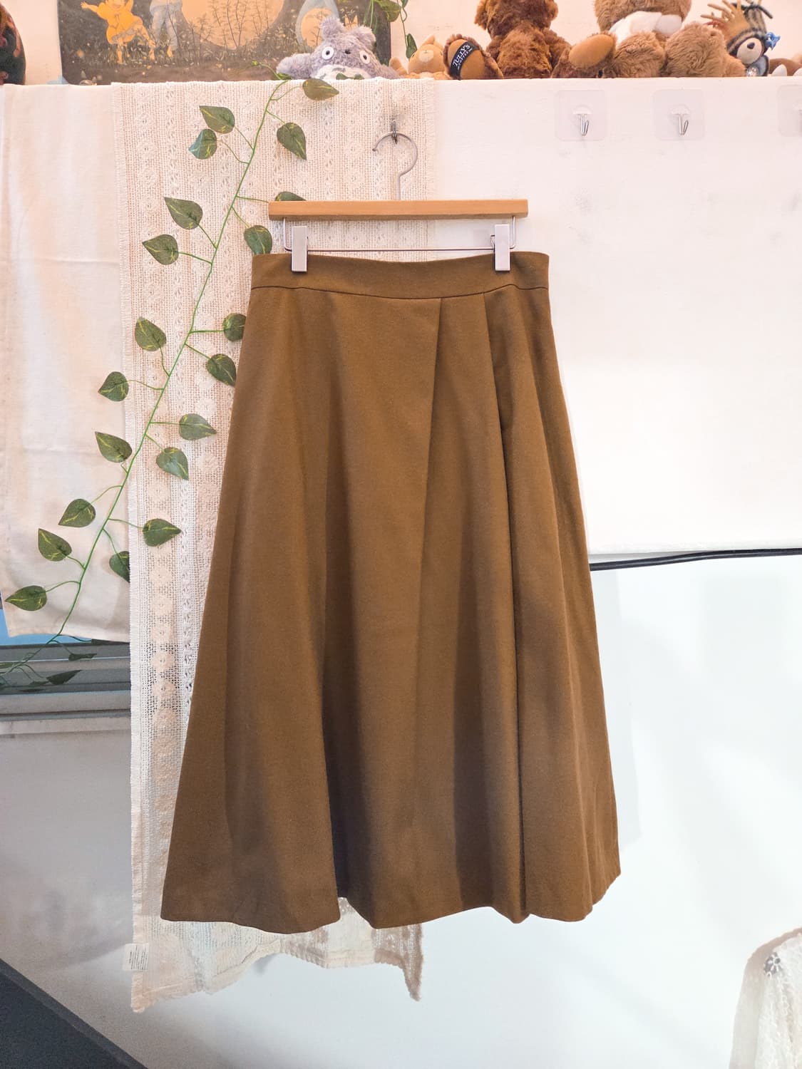카멜 울스커트 상품이미지1