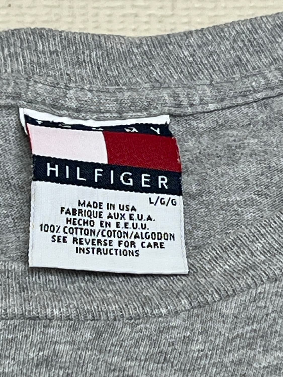 00s 미국생산 타미힐피거 빅로고 티셔츠 L사이즈ㅗ 상품이미지3