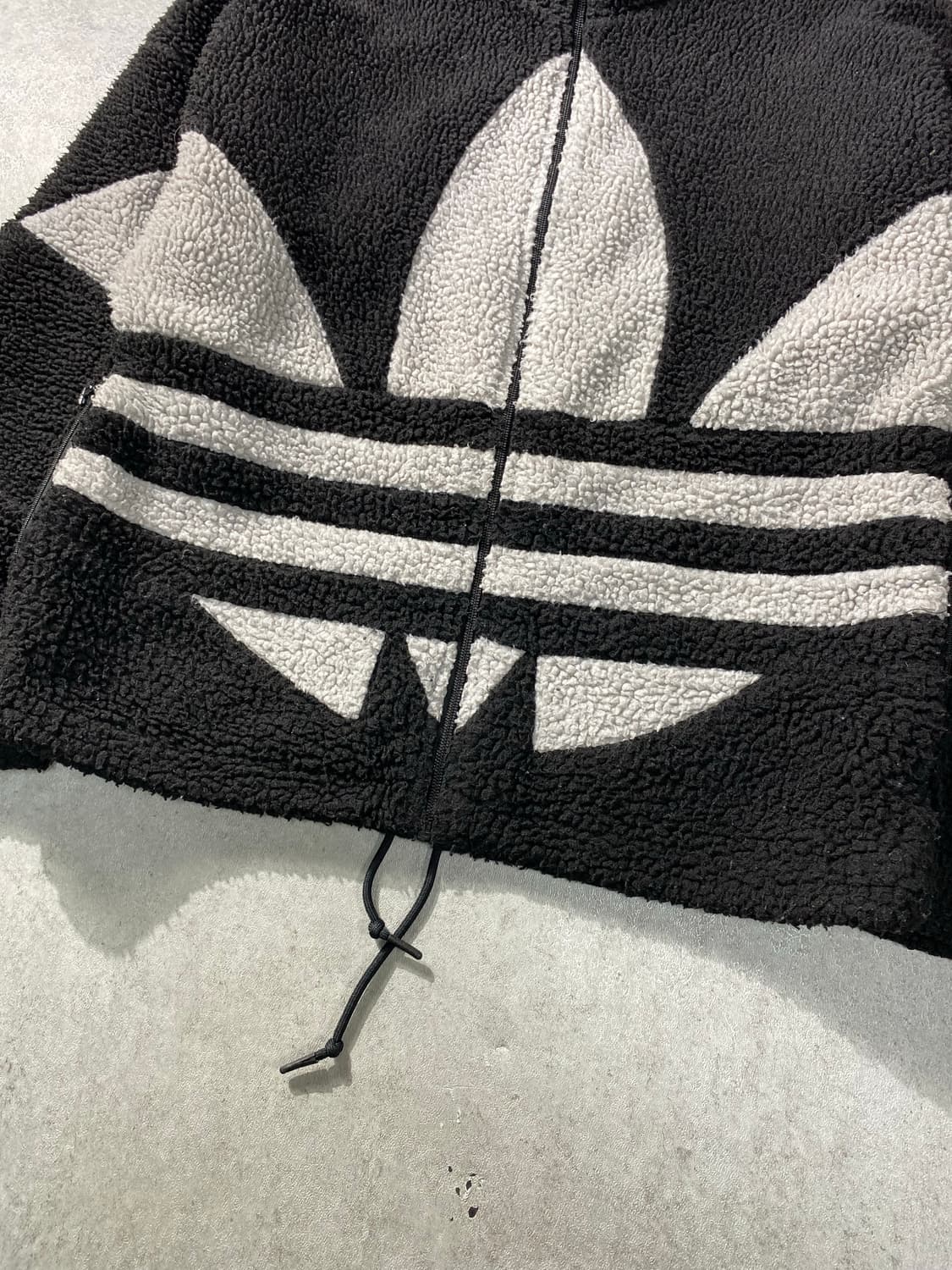 [F] Adidas 아디다스 빅 트레포일 플리스 집업 자켓 상품이미지3