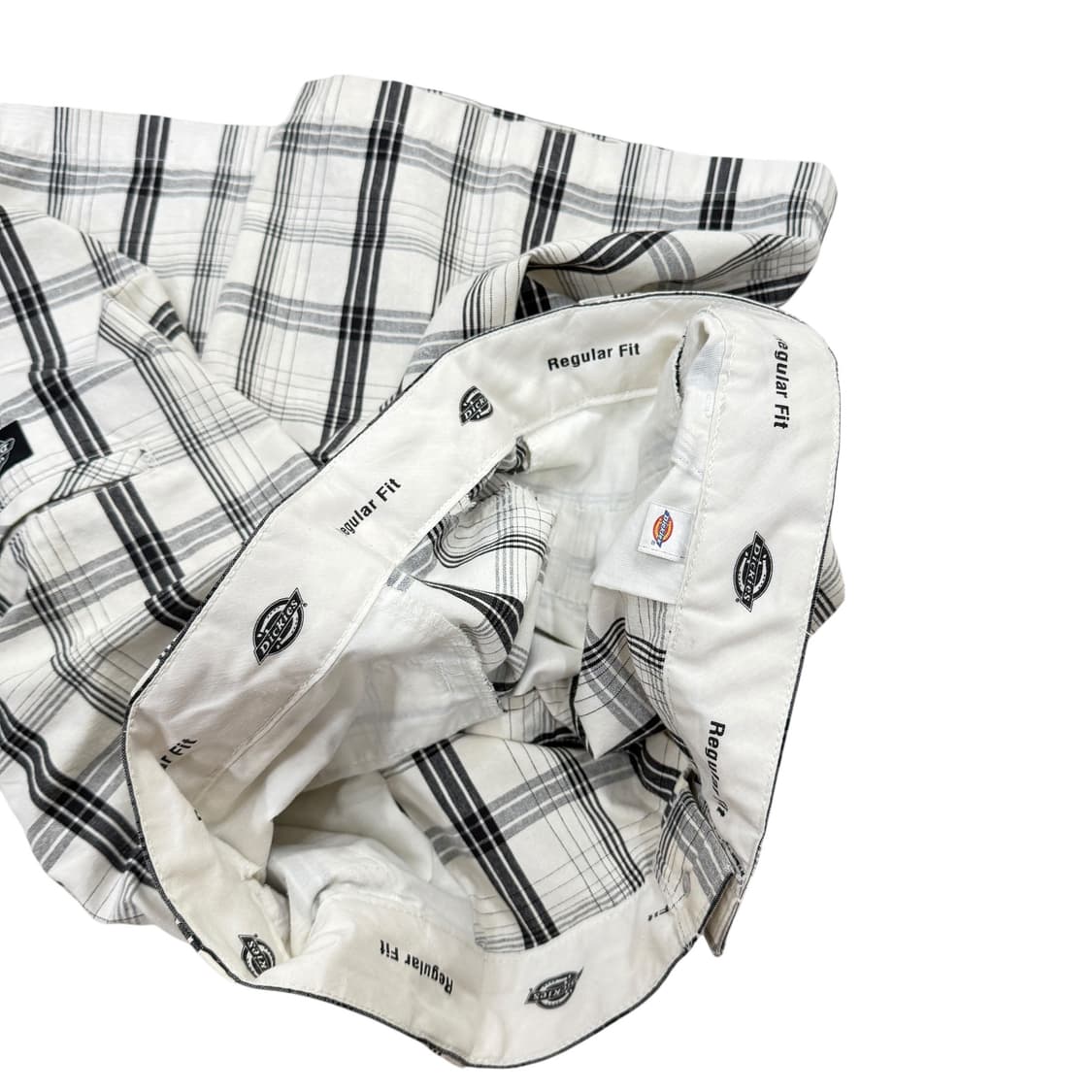 디키즈 빈티지 체크 카펜터 쇼츠 반바지 화이트 상품이미지4