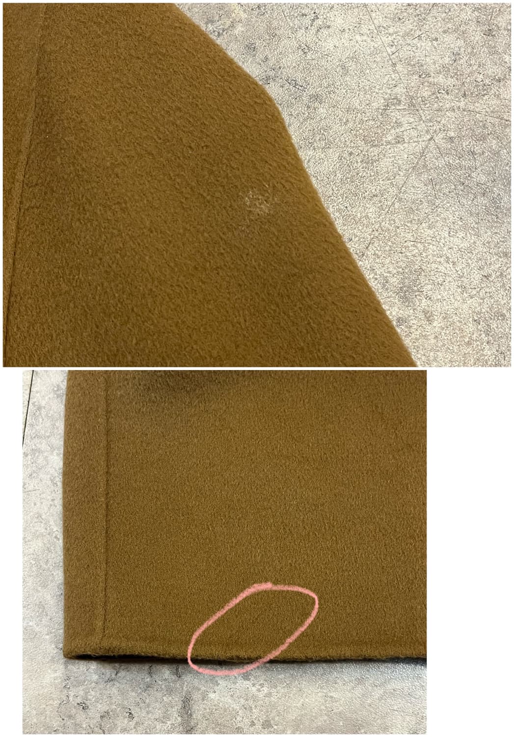 빈티지 울 캐시미어 롱코트 브라운 105 #csz3418 상품이미지6