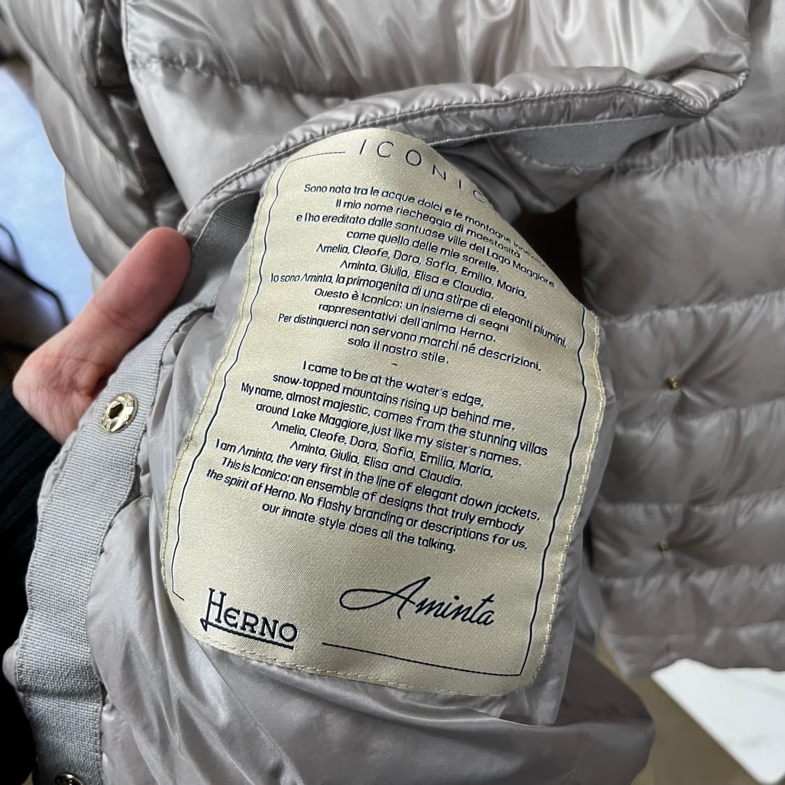 에르노 우먼 구스다운 패딩점퍼 42 상품이미지4