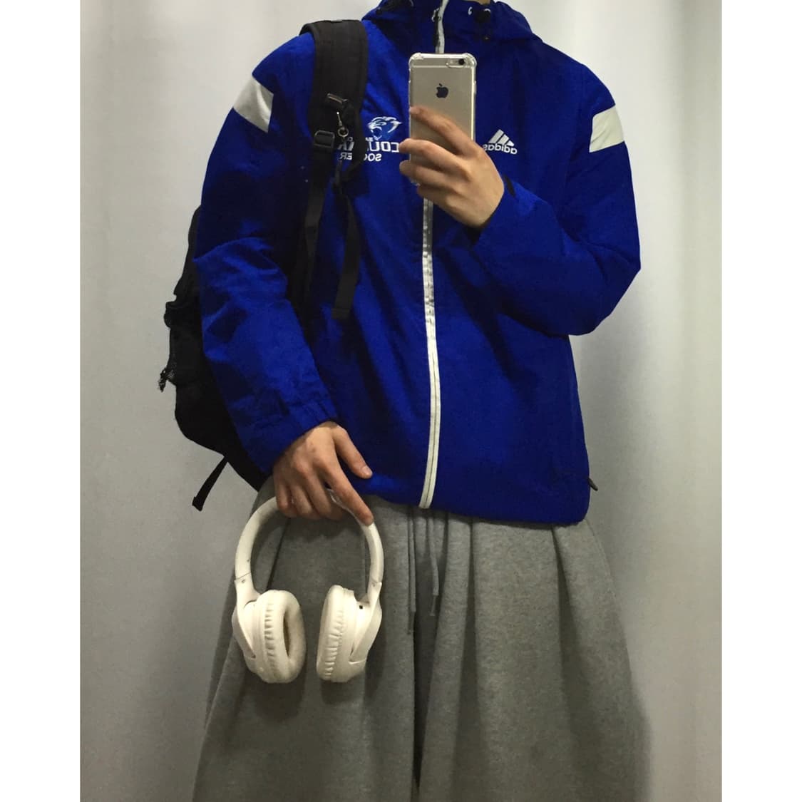 Adidas 아디다스 올드스쿨 팀 배색 바람막이 상품이미지1