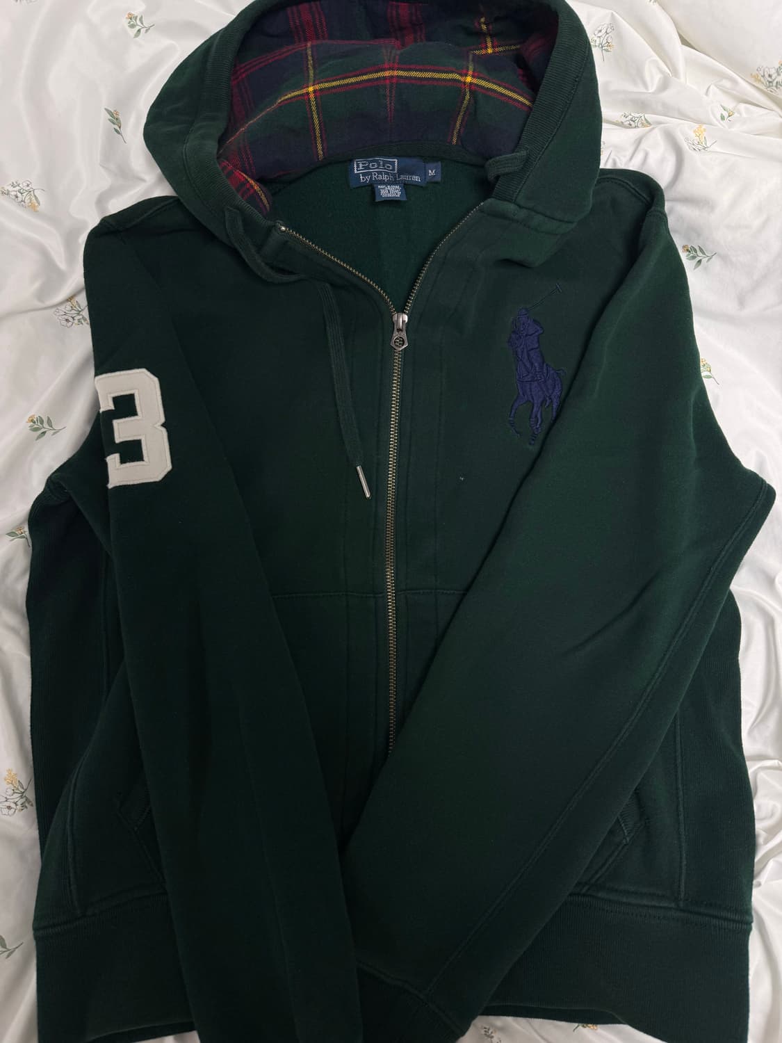 폴로 빅포니 후드집업 그린 M 상품이미지1