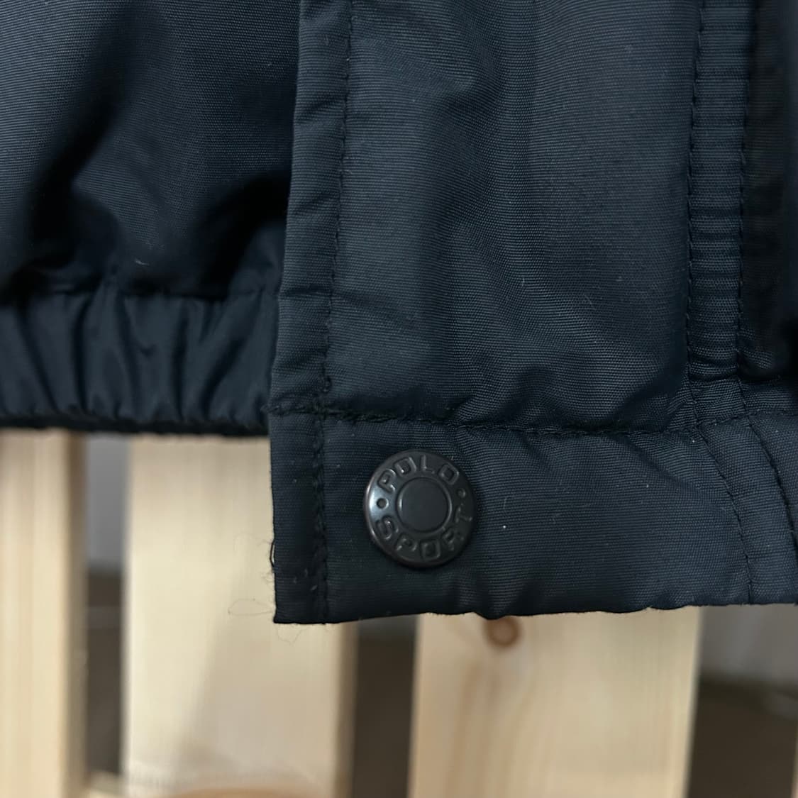 (M~L) 90s 폴로 스포츠 가죽 패딩 점퍼 상품이미지6