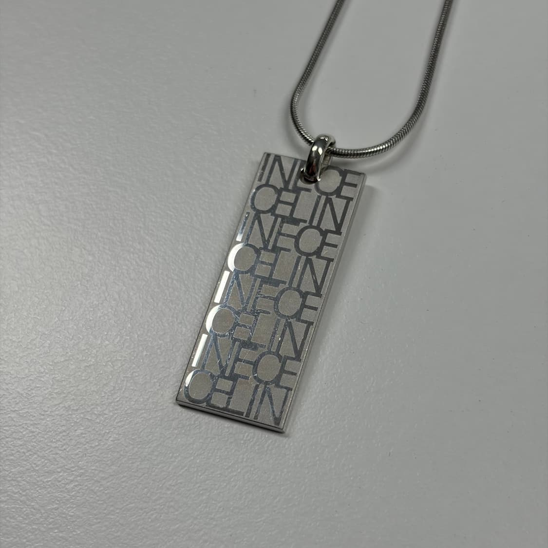 셀린느 실버바 목걸이 상품이미지5