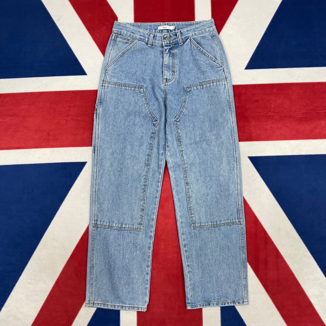 빈티지 더블니 데님팬츠 M 상품이미지1