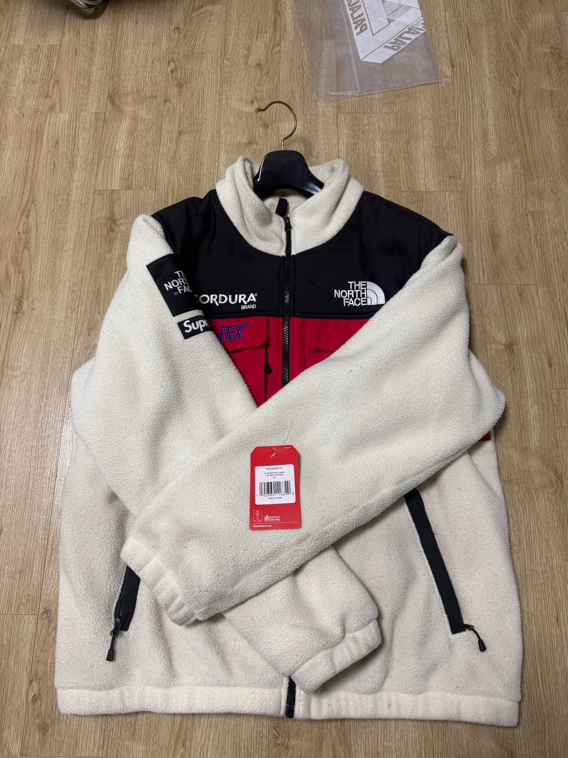 슈프림 노스페이스 익스페디션  플리스 자켓 화이트 XL 상품이미지1