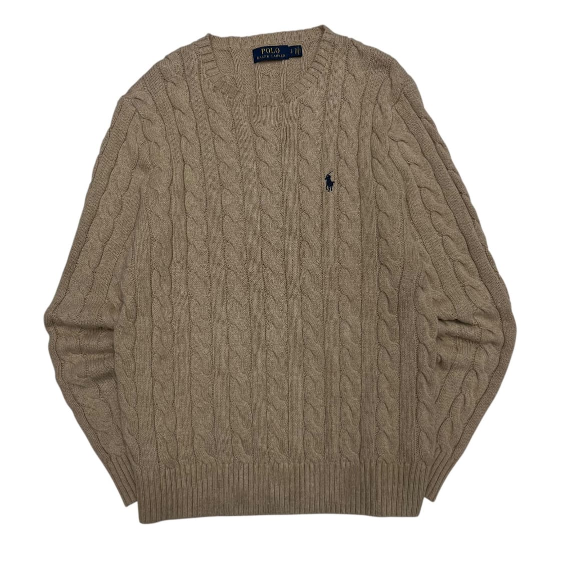 폴로 랄프로렌 네이비포니 바닐라 꽈배기 니트 S 상품이미지2