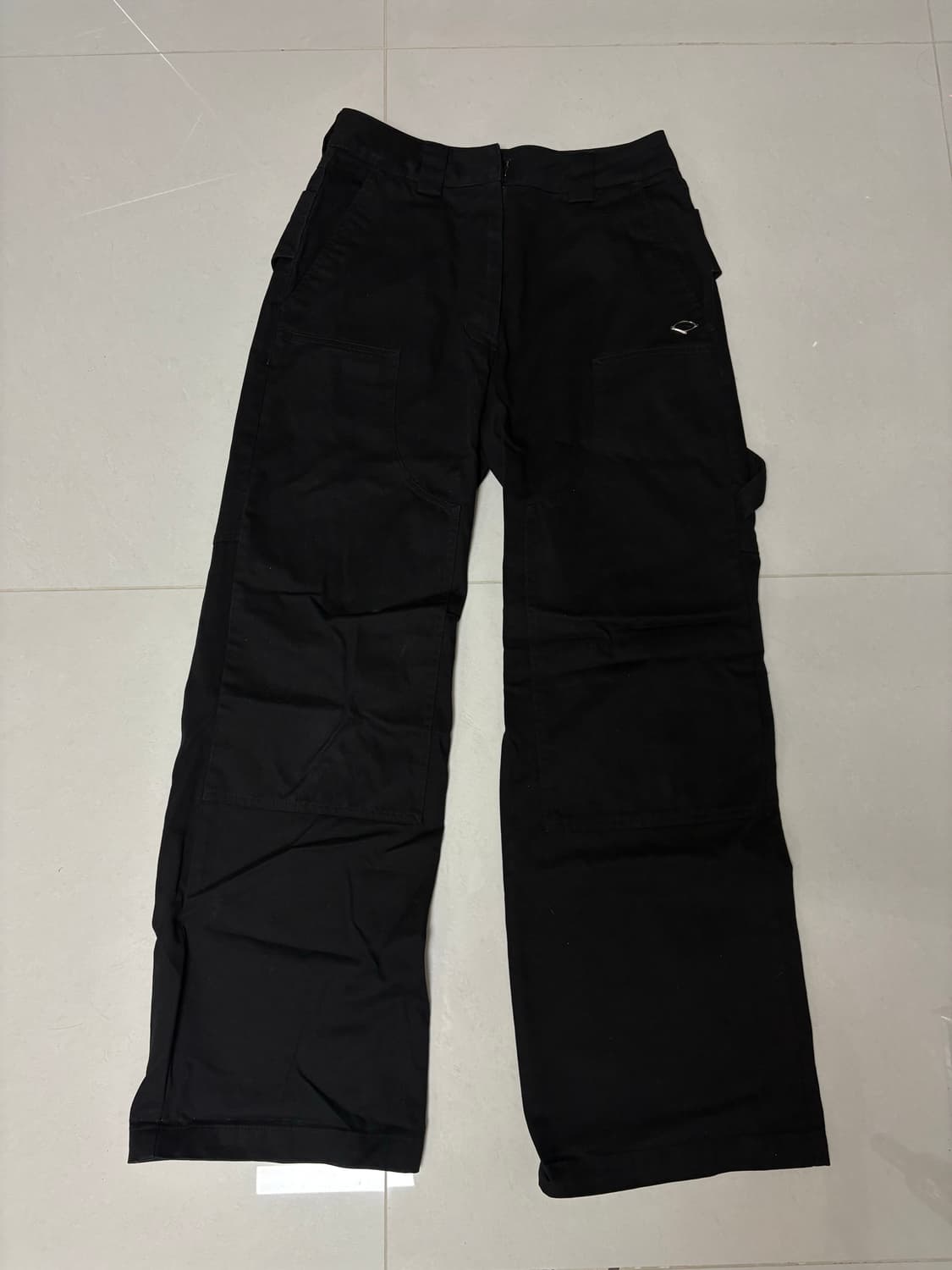 미스치프 에이프런 포켓 워크팬츠 블랙  상품이미지3