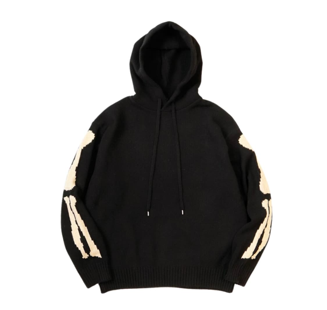 캐피탈 5G 울 본 니트후드 블랙 3사이즈 상품이미지2