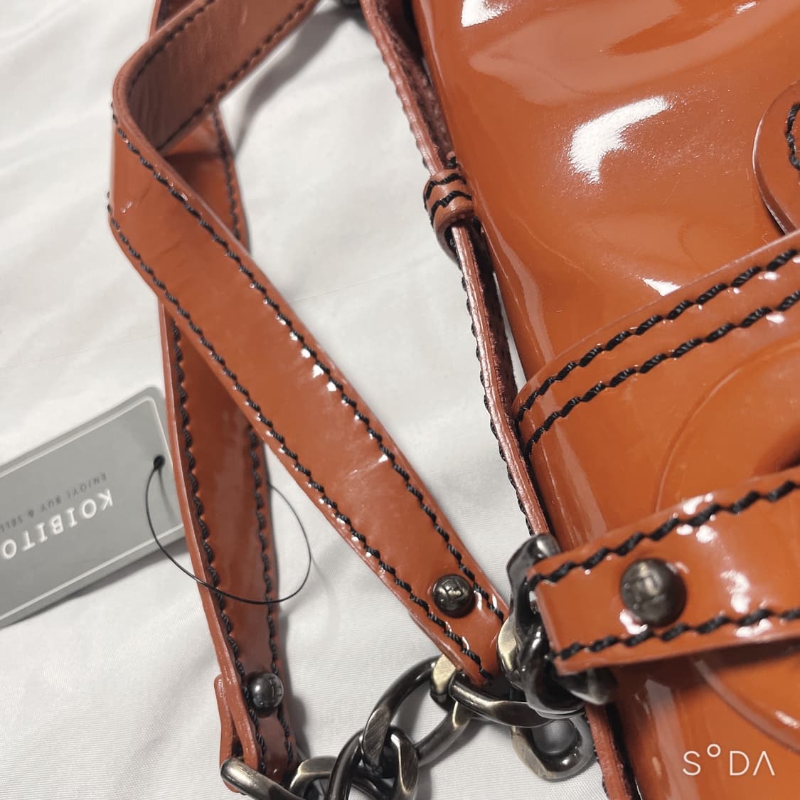 펜디 브라운 페이던트 B백 체인 숄더백 상품이미지10