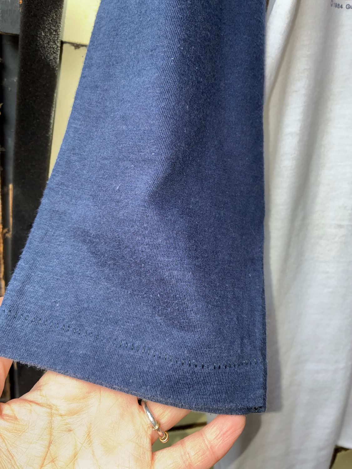 80s Michigan Running Raglan Tee USA 상품이미지4