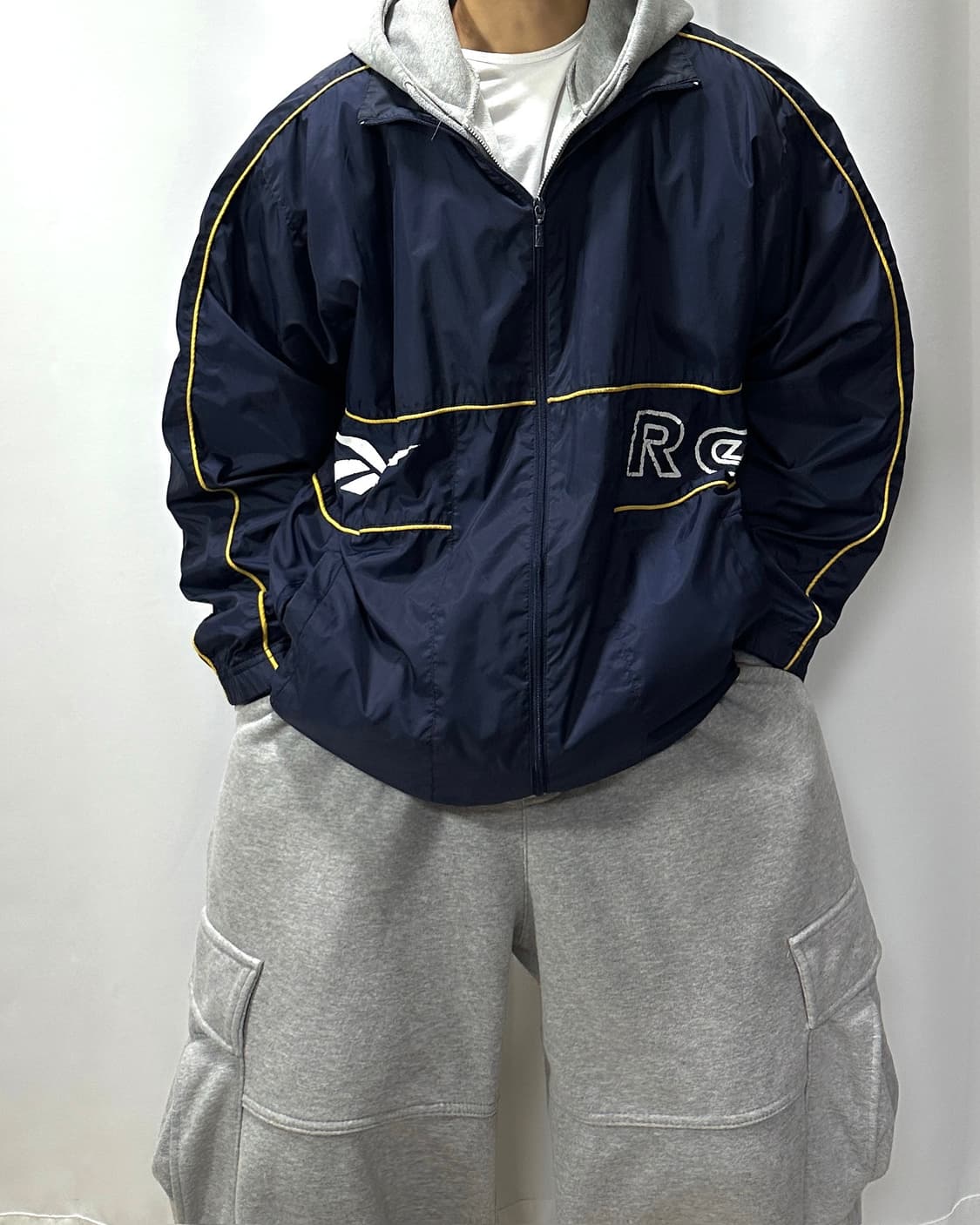 Reebok 리복 빅로고 올드스쿨 바람막이 자켓 상품이미지2