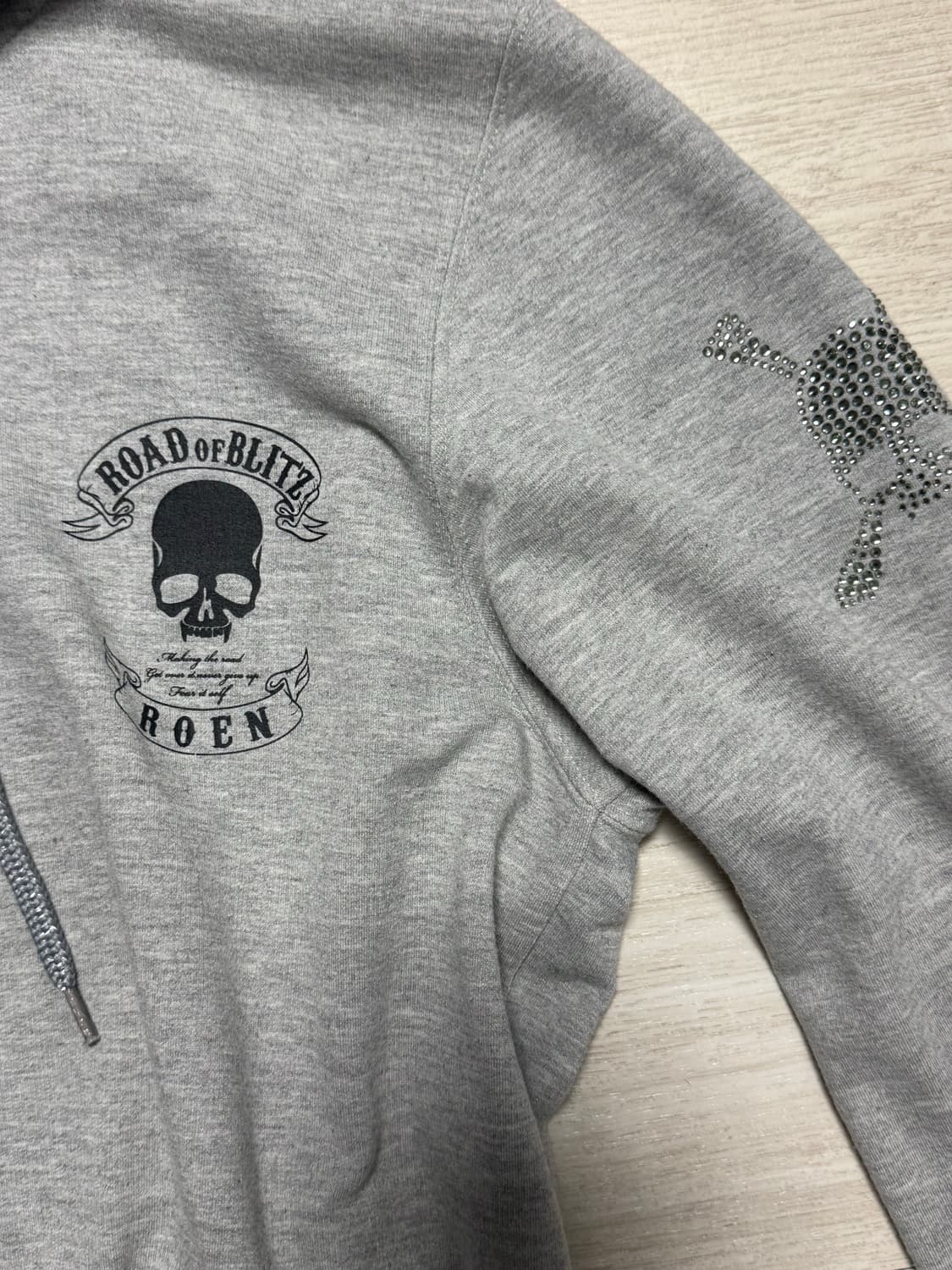 Roen 스컬 큐빅 후드집업 상품이미지3