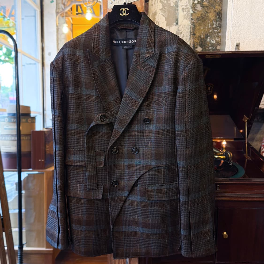 앤더슨벨 소이 체크 더블자켓 상품이미지4