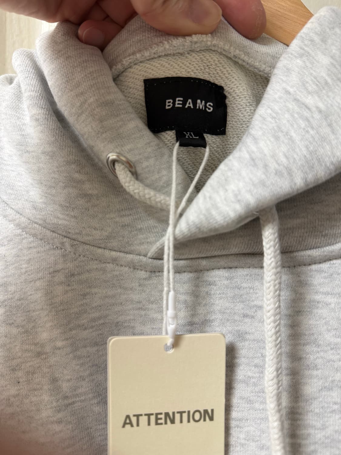 BEAMS 빔즈 로고 베이직 후드티 상품이미지3