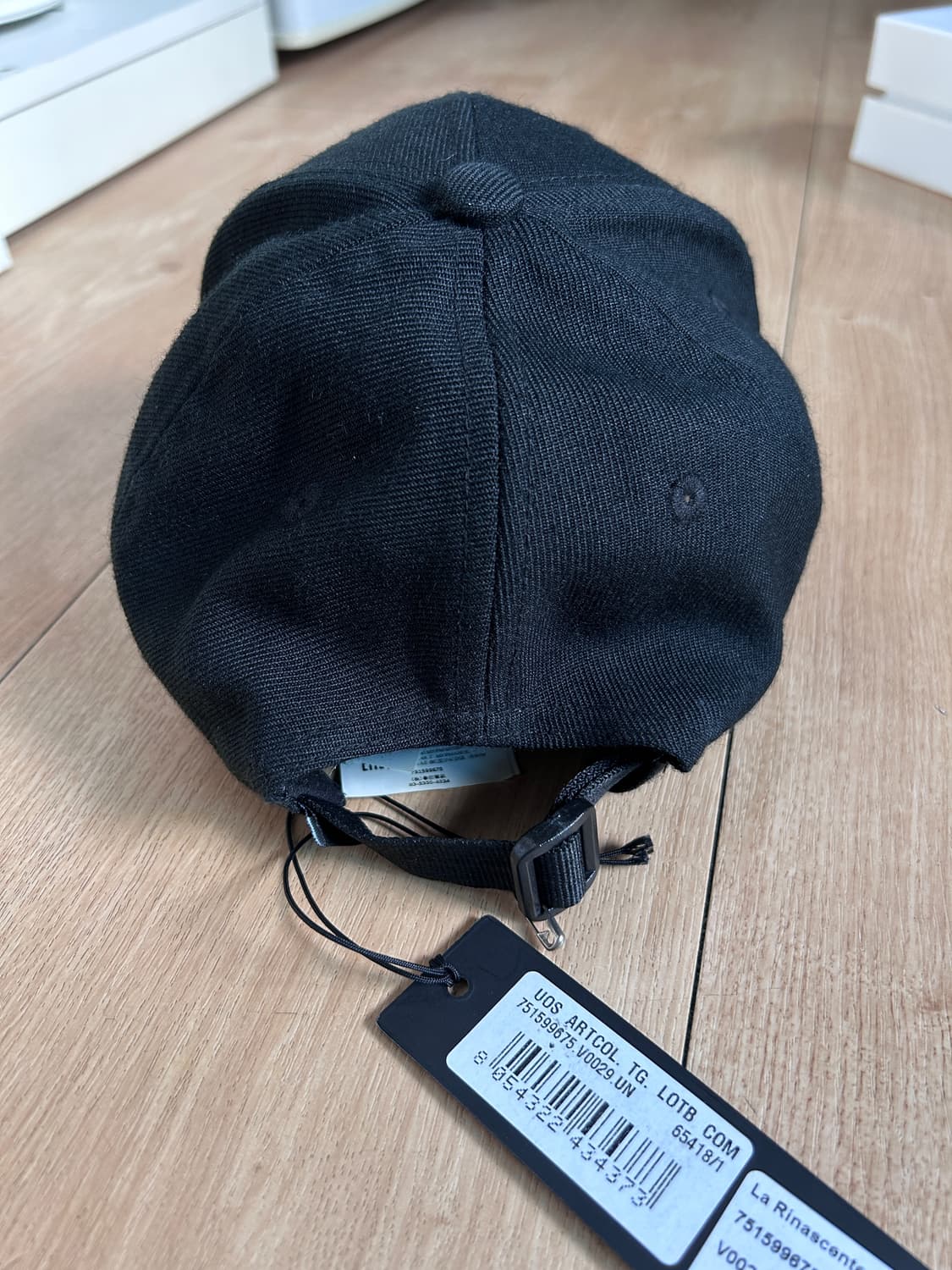 스톤 아일랜드 99675 6-패널 캡 블랙 상품이미지4