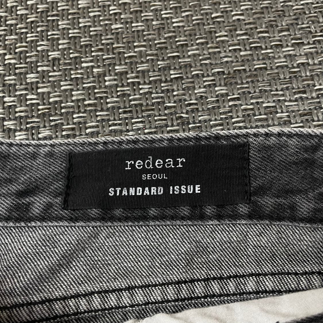 (34) REDEAR 그레이 흑청 와이드 데님 팬츠 L 상품이미지3