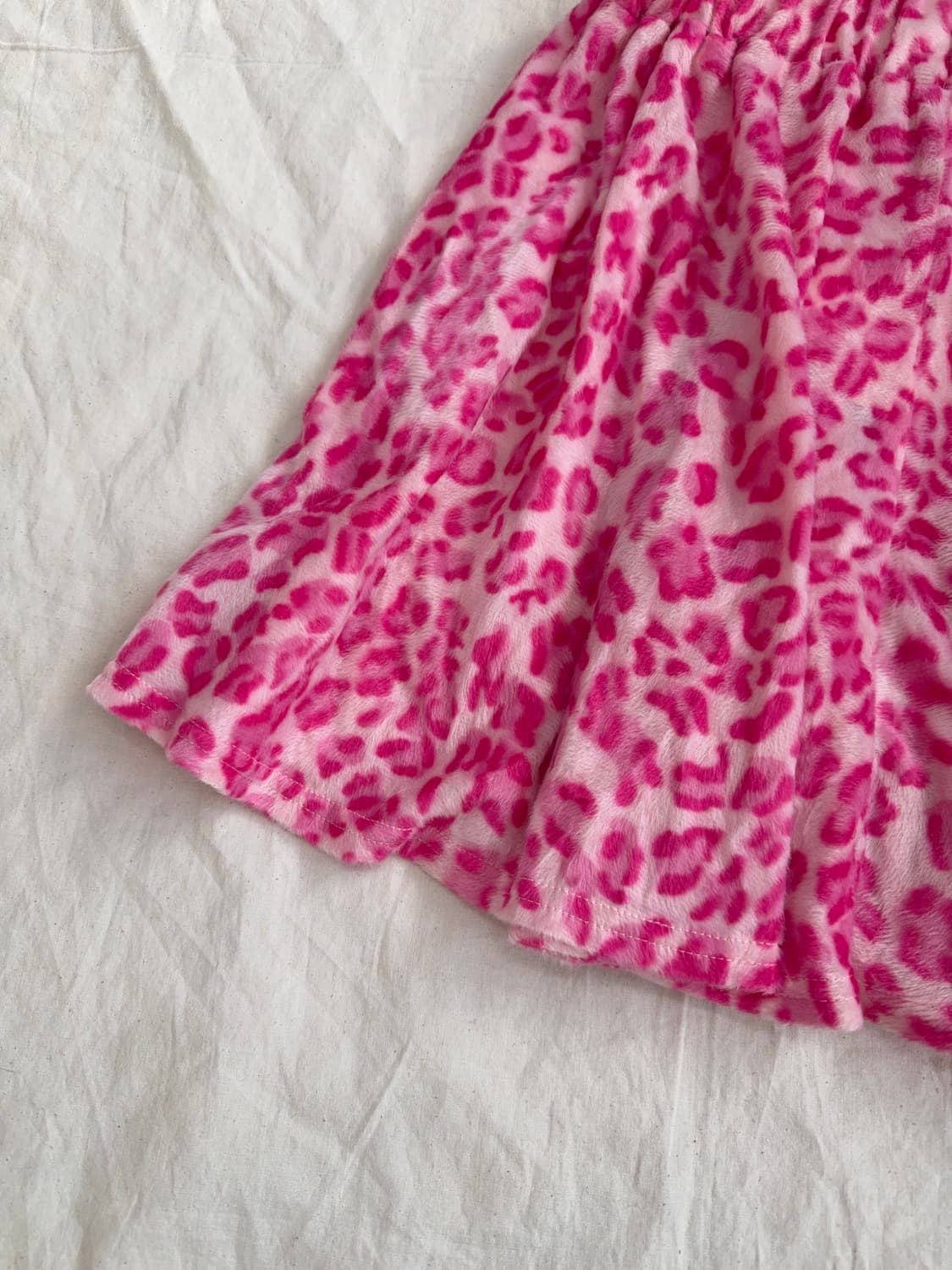 갸루펑크 레오파드 호피 핑크 퍼 스커트(새상품) 상품이미지2