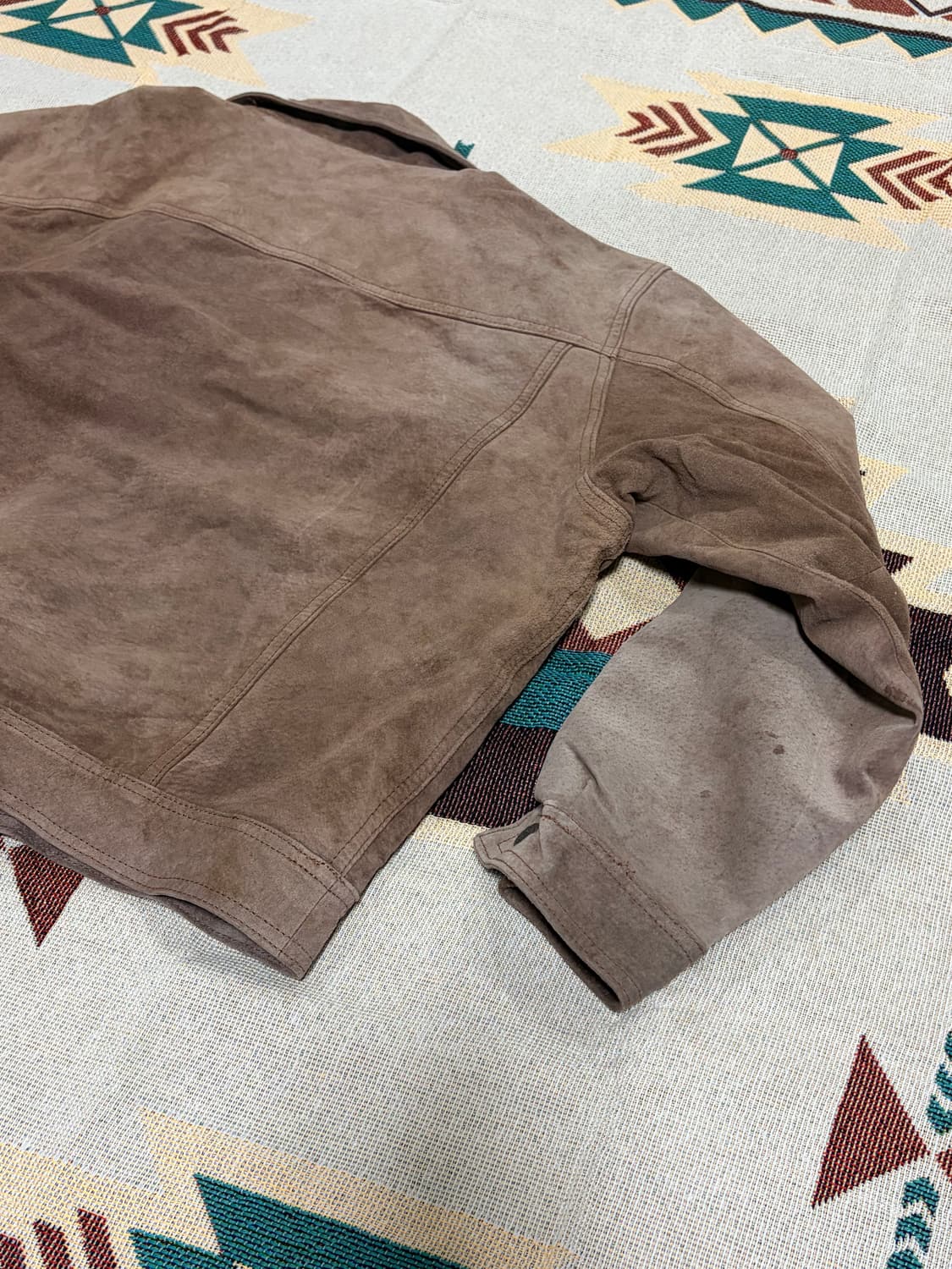 80~90s XENON 557x 타입 스웨이드 트러커 자켓 상품이미지6