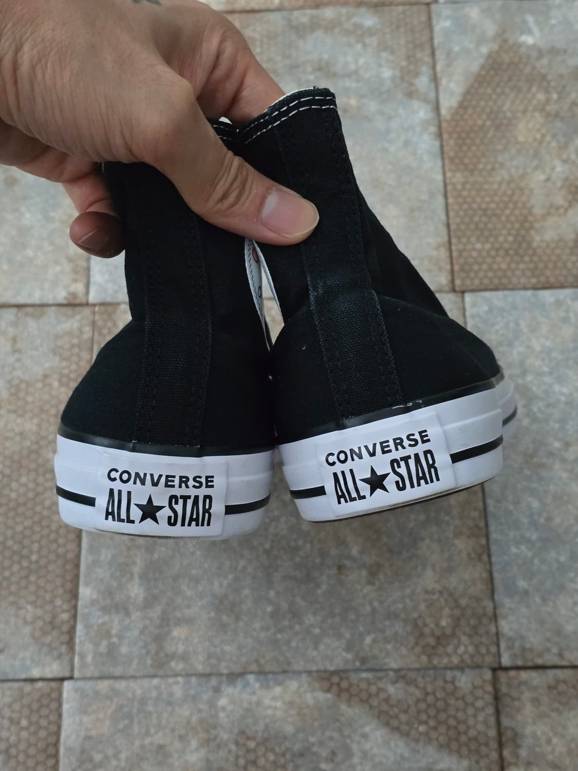 (245)컨버스 척테일러 올스타 하이 검흰  상품이미지7