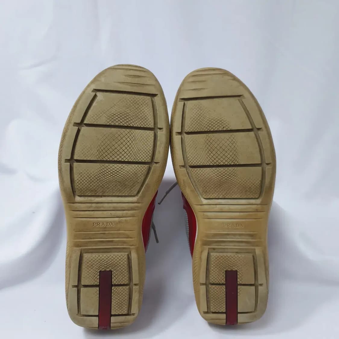 38/240 프라다 아메리카 컵 오리지널 레드 스니커즈 상품이미지4