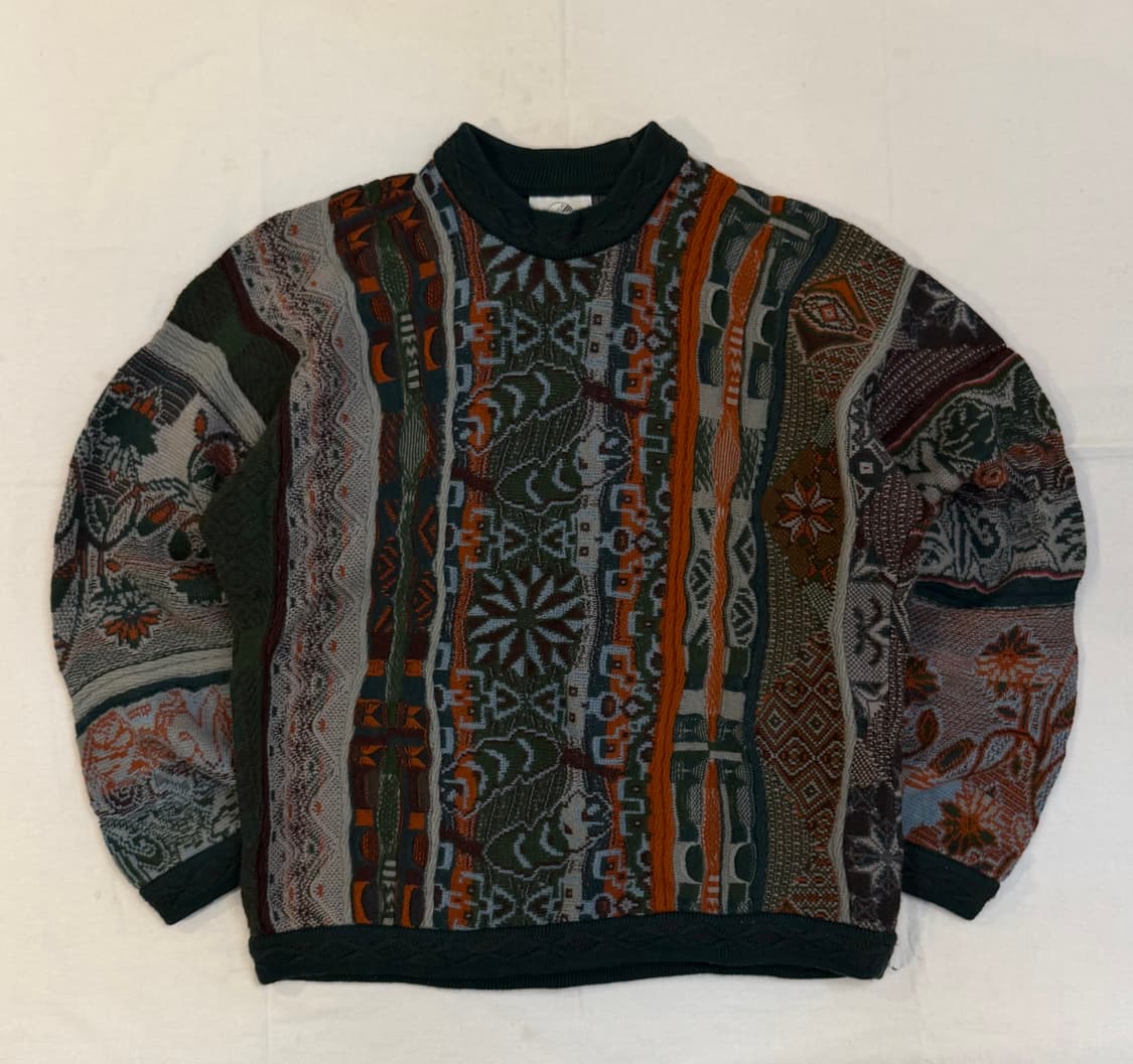 80s 쿠지 아카이브 케이블 울 니트 스웨터 상품이미지1