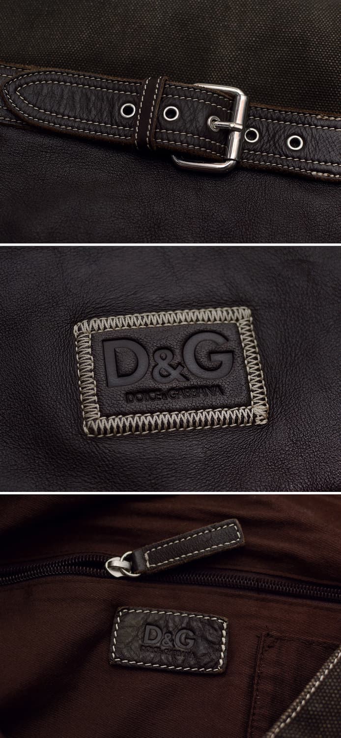 돌체앤가바나 D&G 워싱 캔버스 레더 메신저백 (숄더.크로스) 상품이미지10