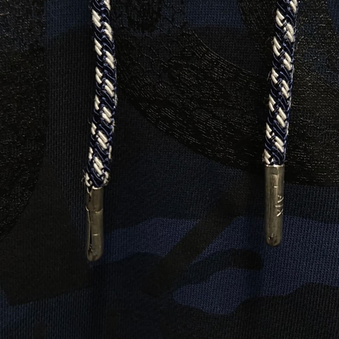 100 ARMANI 아르마니 익스체인지 카모 후드티 루즈핏 네이비 상품이미지3