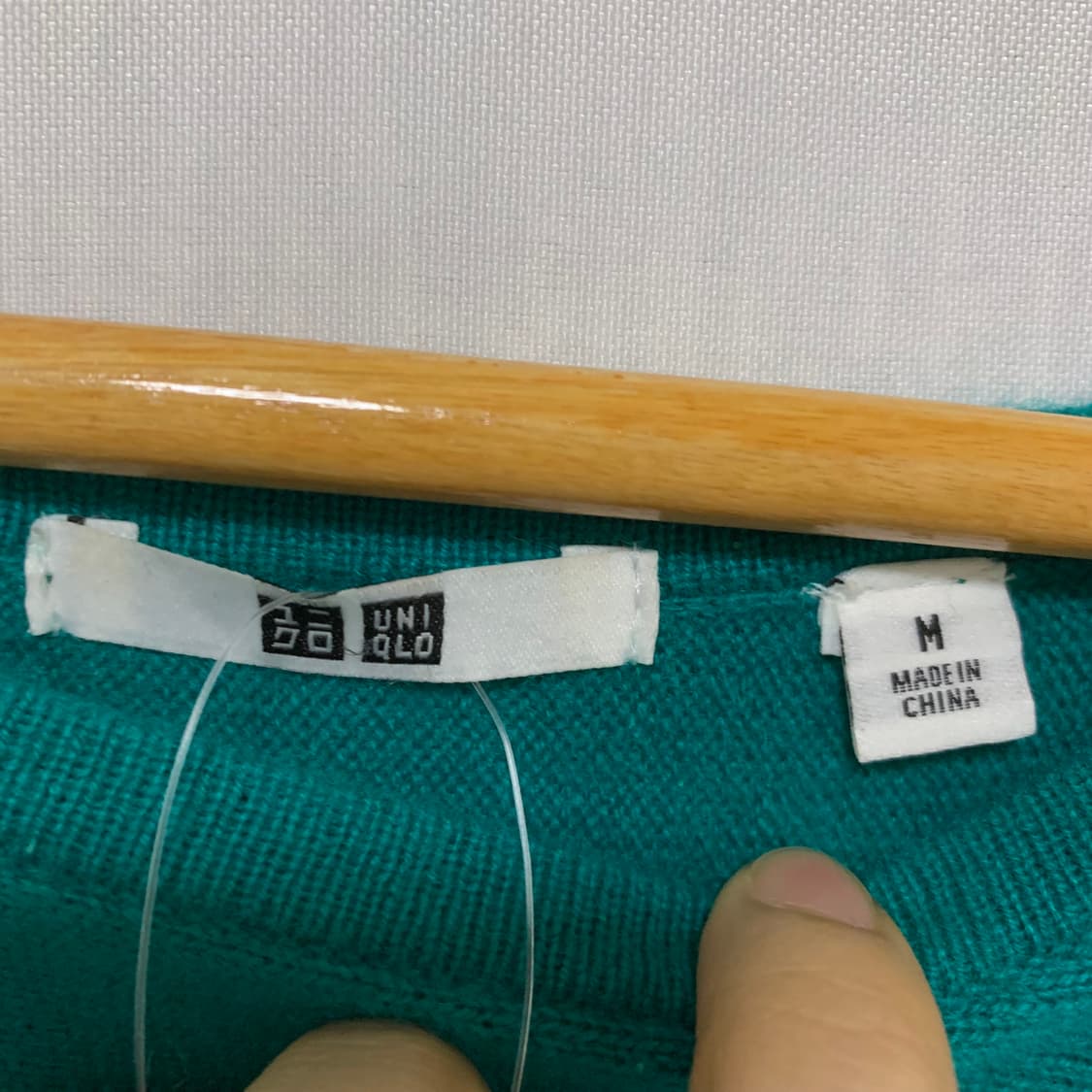 유니클로 캐시미어 100 여성 니트 그린 민트 빈티지 스웨터 상품이미지6