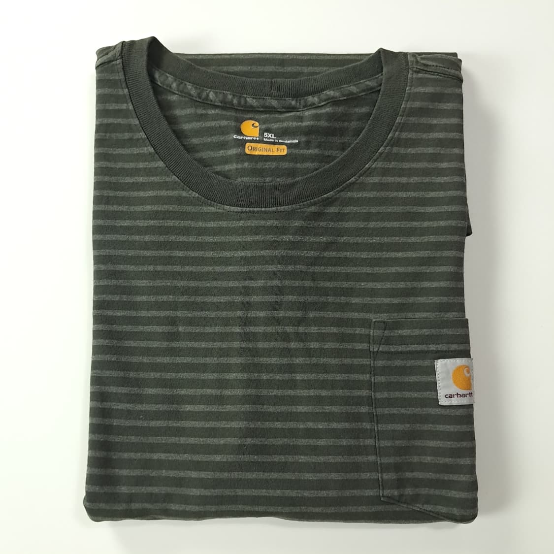 CK371 5XL 칼하트 K87 포켓스트라이프 반팔 티셔츠 상품이미지7