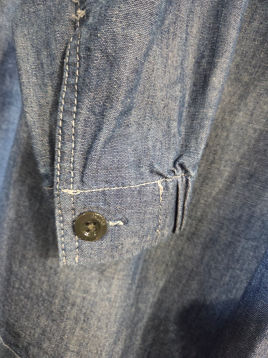 데님 워크 셔츠 자켓 블루(S) 상품이미지6