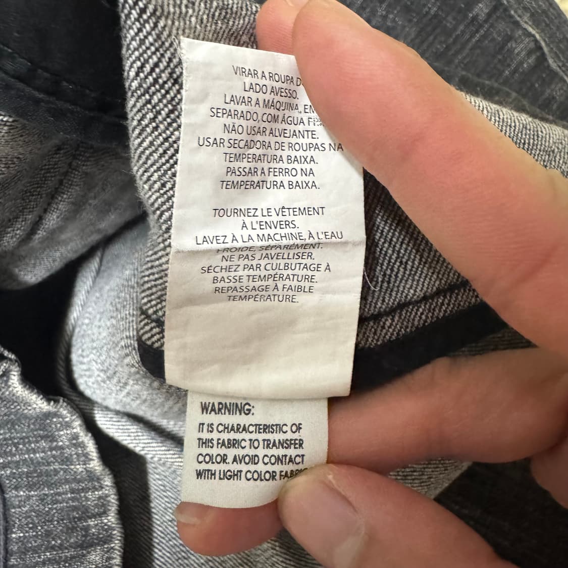 아르마니 익스체인지 우먼스 가먼트 플레어 흑청 데님 자켓 상품이미지6