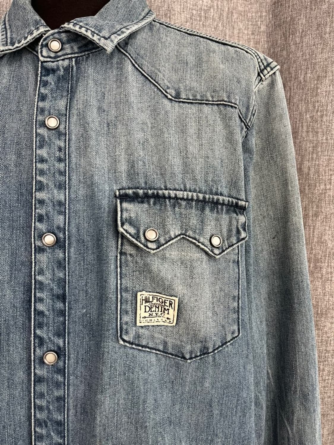 타미힐피거 웨스턴 데님 셔츠/#3455 상품이미지2
