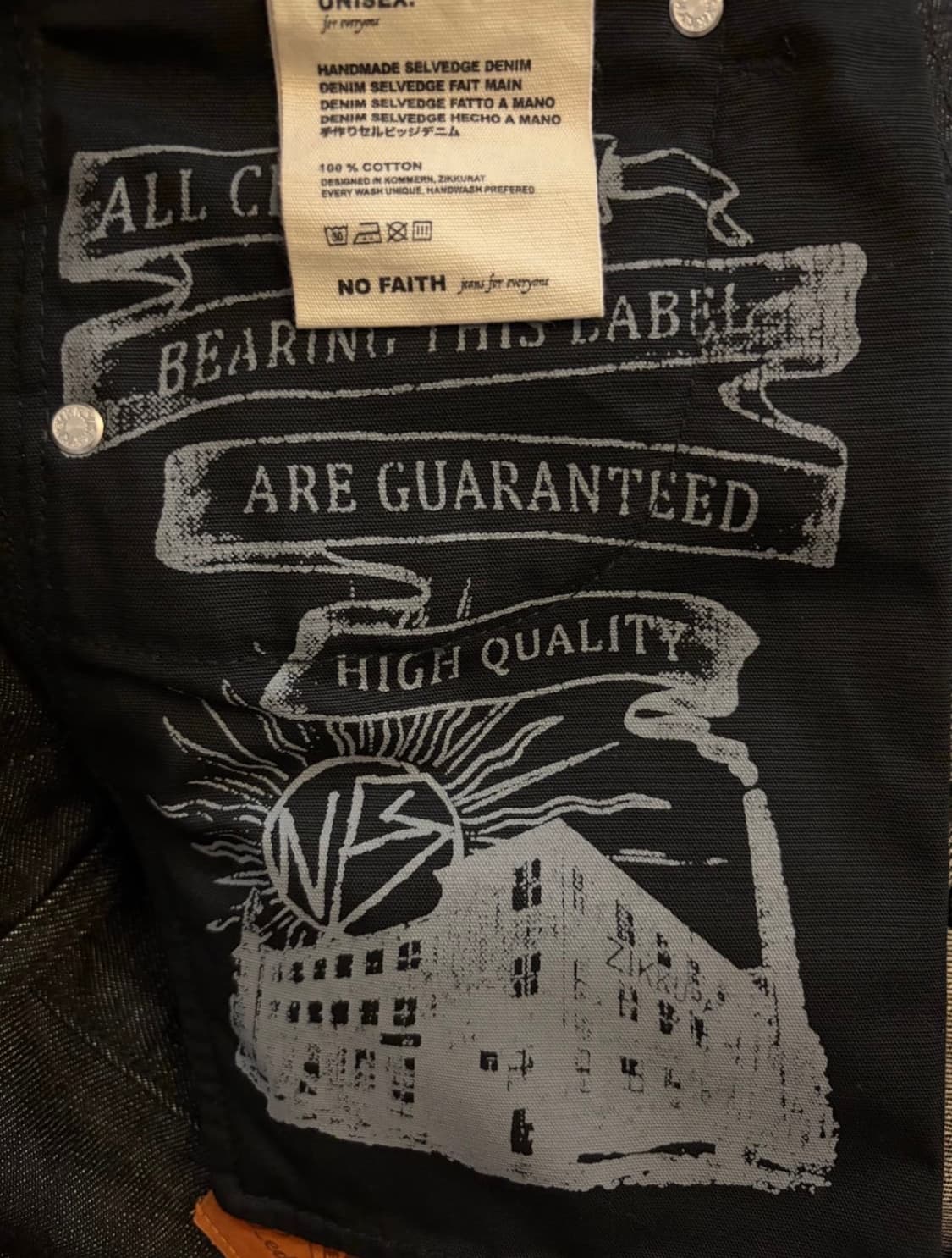 루스핏 노페이스스튜디오 데님 s 상품이미지4