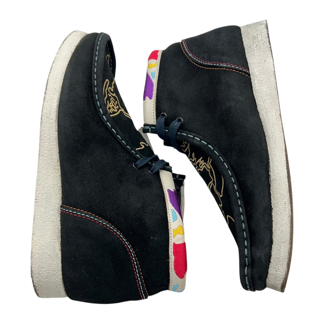 260 클락스 왈라비 부츠 자수 블랙 상품이미지2